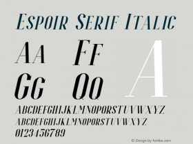 Espoir Serif