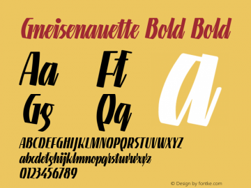 Gneisenauette Bold