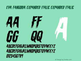 Eva Fangoria Expanded Italic
