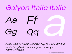 Galyon Italic