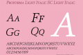 Proforma Light Italic SC