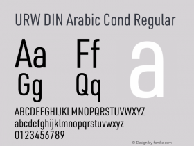 URW DIN Arabic Cond