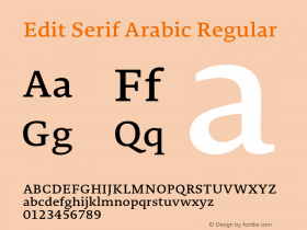 Edit Serif Arabic