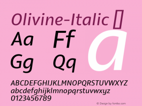 Olivine-Italic