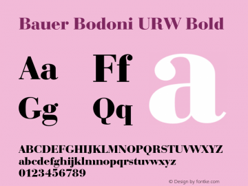 Bauer Bodoni URW