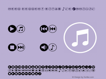 font bottons music pro