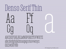 Denso Serif