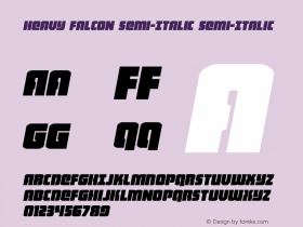 Heavy Falcon Semi-Italic