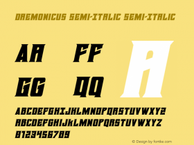Daemonicus Semi-Italic