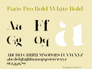 Paris Pro Bold White