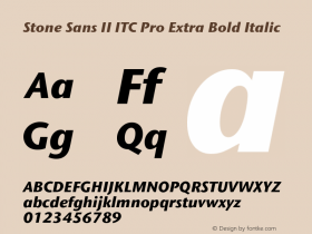 Stone Sans II ITC Pro