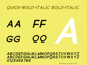 Quick-Bold-Italic