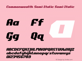 Commonwealth Semi-Italic