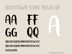 Boustown Sans