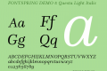 FONTSPRING DEMO - Questa Light