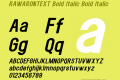 RAWARONTEXT Bold Italic