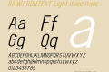 RAWARONTEXT Light Italic