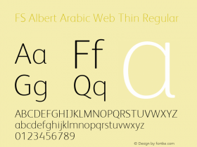 FS Albert Arabic Web Thin