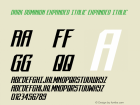 Dark Dominion Expanded Italic