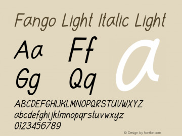 Fango Light Italic