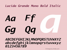 Lucida Grande Mono