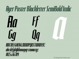 Ayer Poster Blackletter