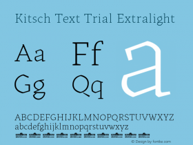 Kitsch Text Trial