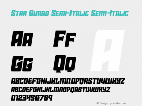 Star Guard Semi-Italic