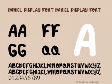 DANIEL DISPLAY FONT