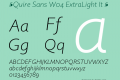 ☞Quire Sans W04 ExtraLight It