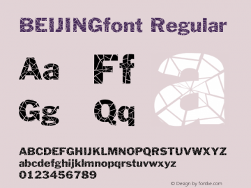 BEIJINGfont