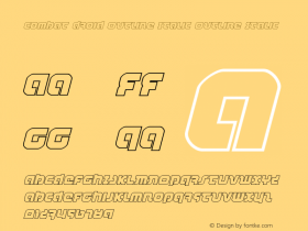 Combat Droid Outline Italic