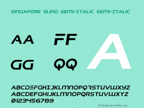 Singapore Sling Semi-Italic