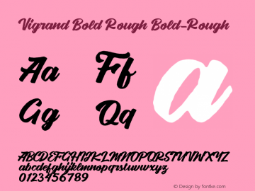 Vigrand Bold Rough