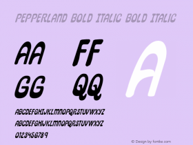 Pepperland Bold Italic