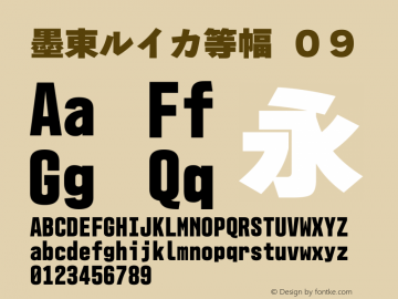 墨東ルイカ等幅