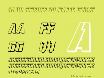 Hard Science 3D Italic