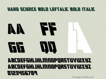 Hard Science Bold Leftalic