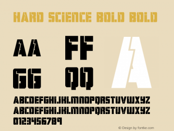 Hard Science Bold