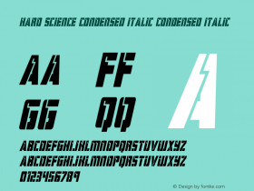 Hard Science Condensed Italic