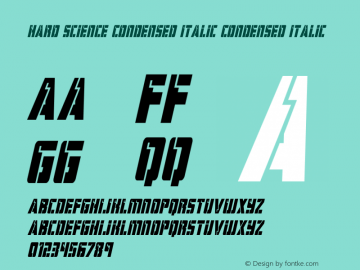 Hard Science Condensed Italic