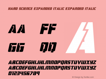 Hard Science Expanded Italic