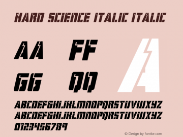 Hard Science Italic