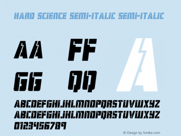 Hard Science Semi-Italic