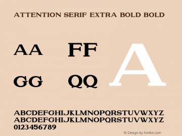 Attention Serif Extra Bold