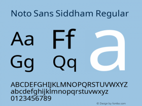 Noto Sans Siddham