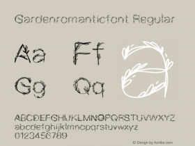 Gardenromanticfont