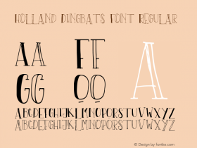 Holland Dingbats Font
