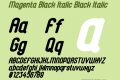 Magenta Black Italic