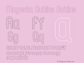 Magenta Outline